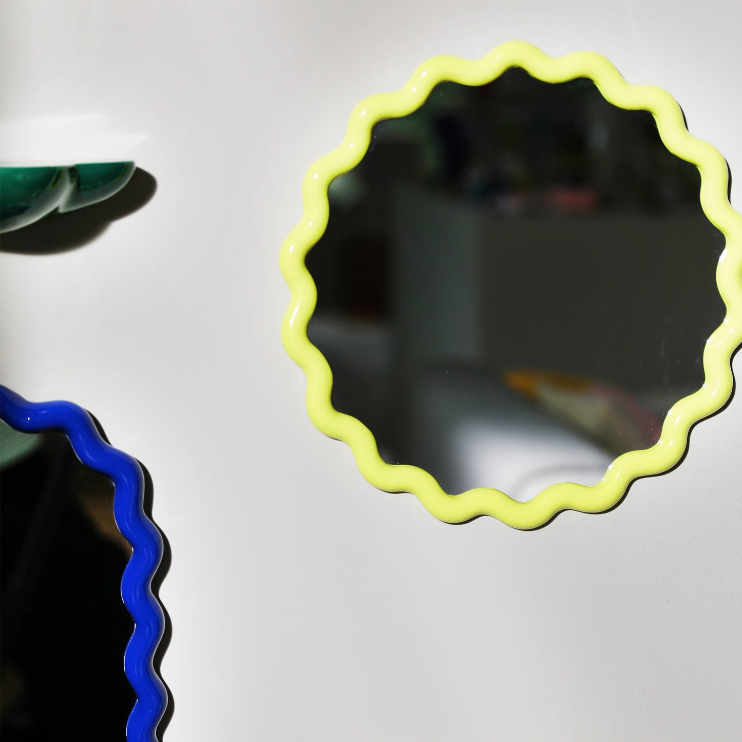 Wall Mirror Zigzag - Blue
