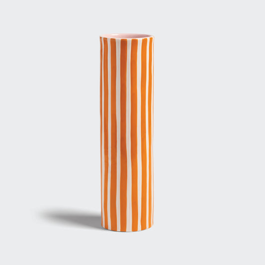 Porcelain Vase Ray - Orange/Pink