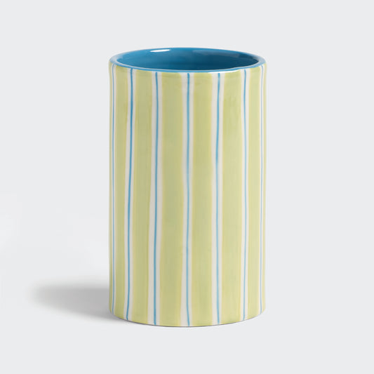 Porcelain Vase Ray - Green/Blue