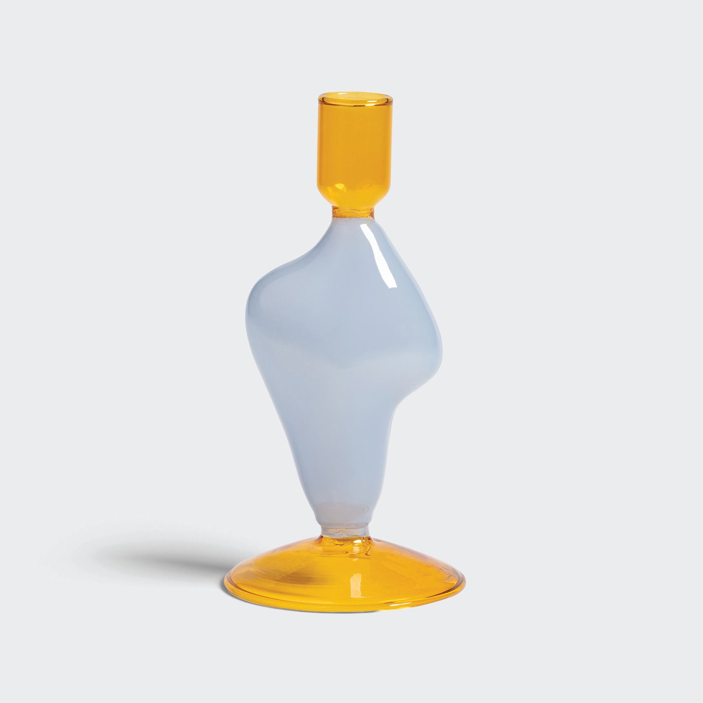 Candle Holder Flux - Light Blue/Orange