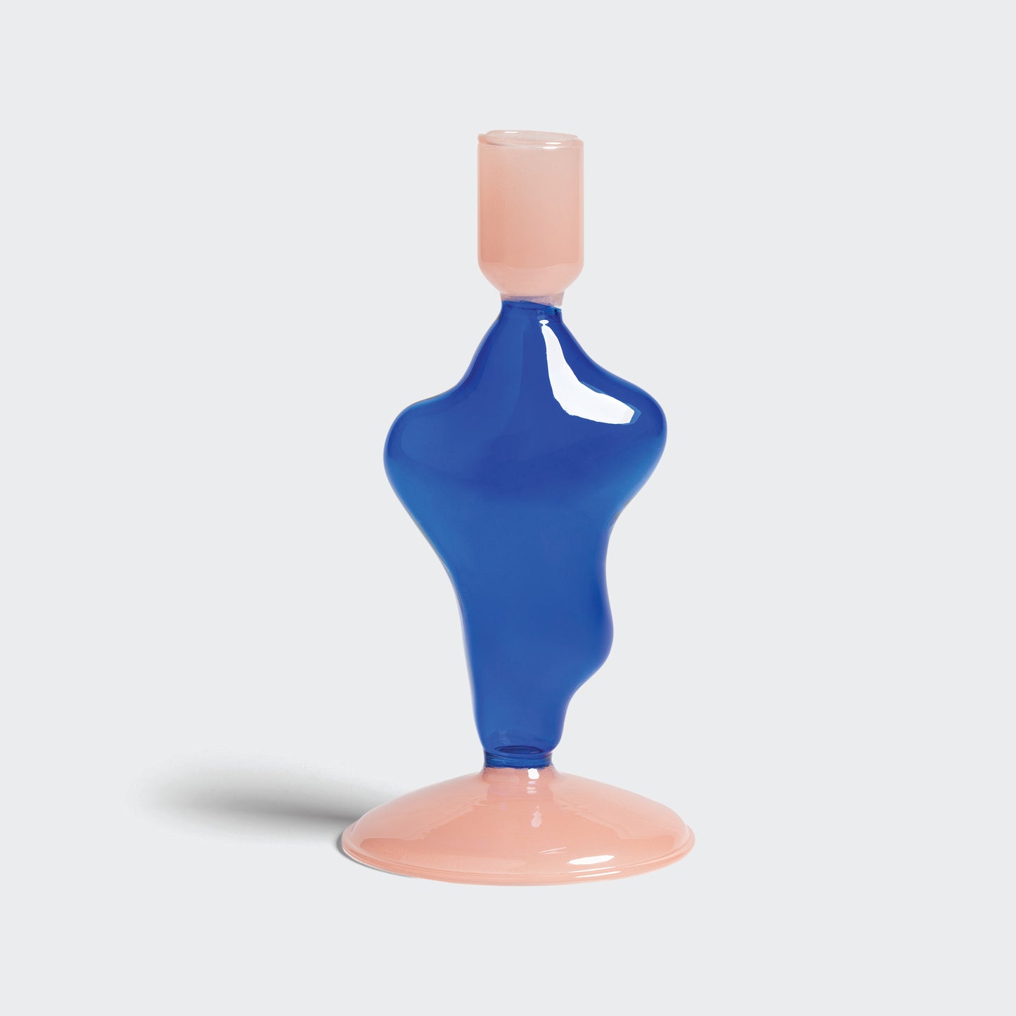 CANDLE HOLDER FLUX - DARK BLUE/PINK