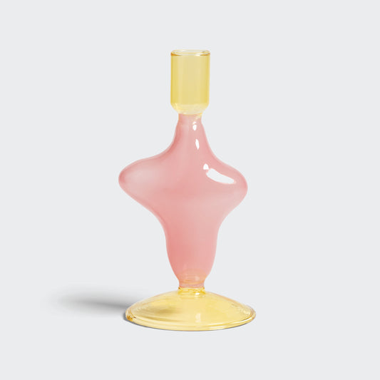 Candle Holder Flux - Pink/Yellow