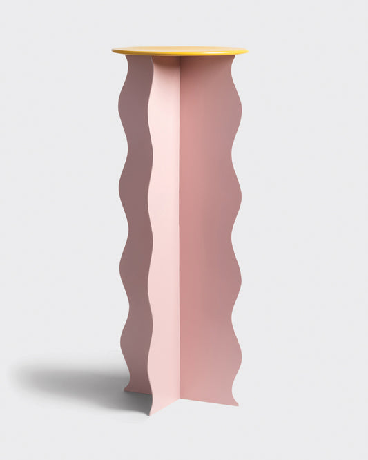 SIDE TABLE WOBBLY - PINK/YELLOW