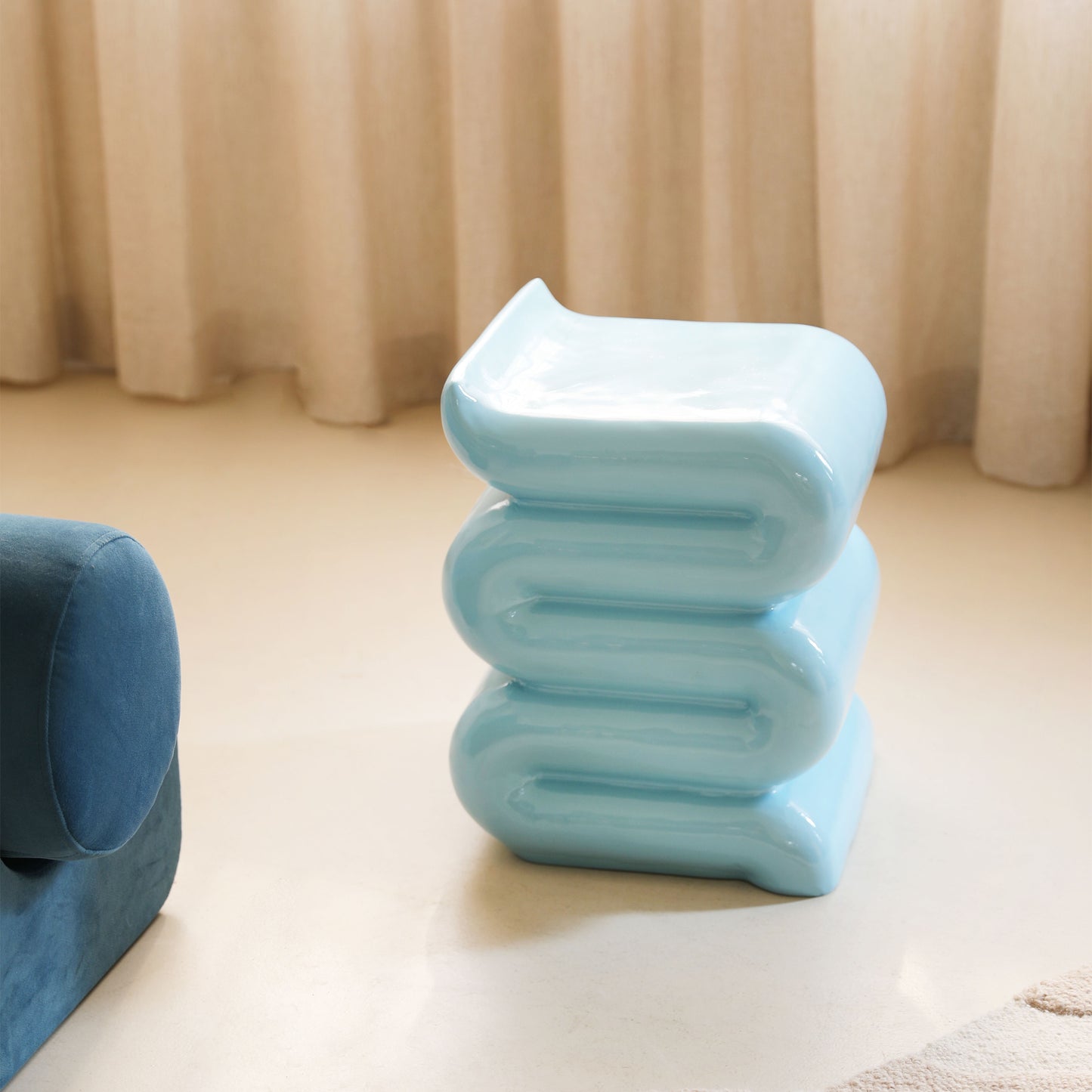 Side Table Whip - Blue