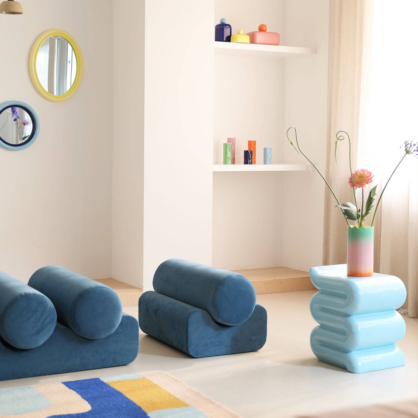 Side Table Whip - Blue
