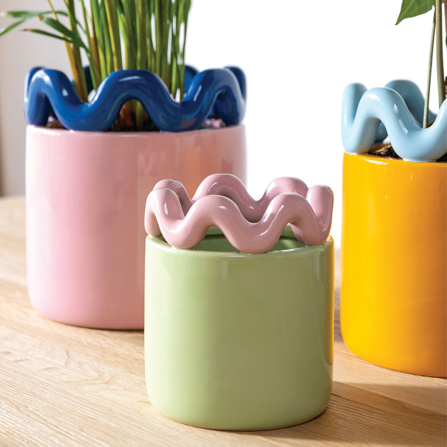Planter Sway - Orange/Light Blue