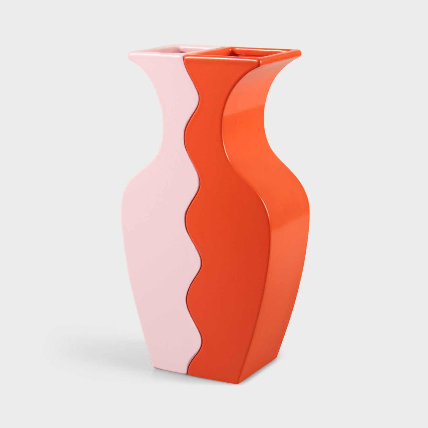 Vase Wave - Set of 2 - Orange/Pink