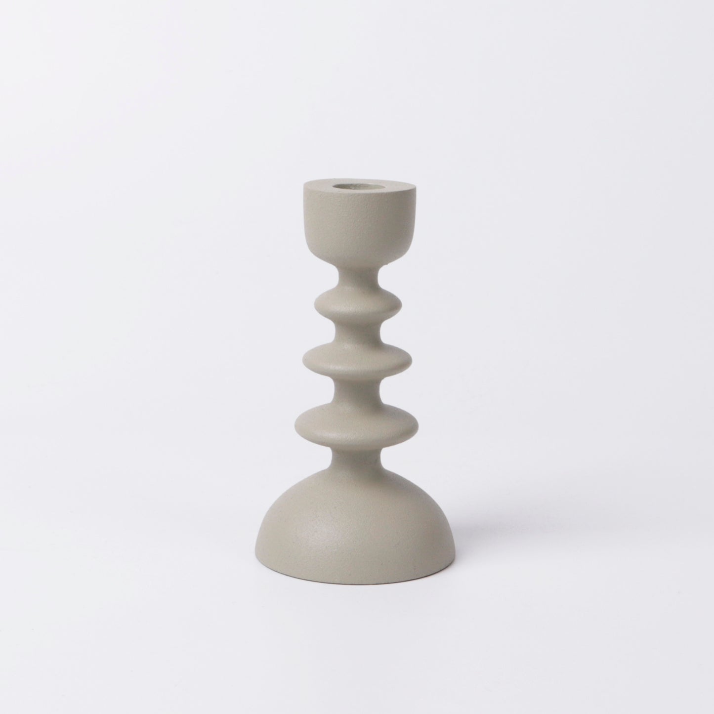 CANDLE HOLDER WAVY - GRAY