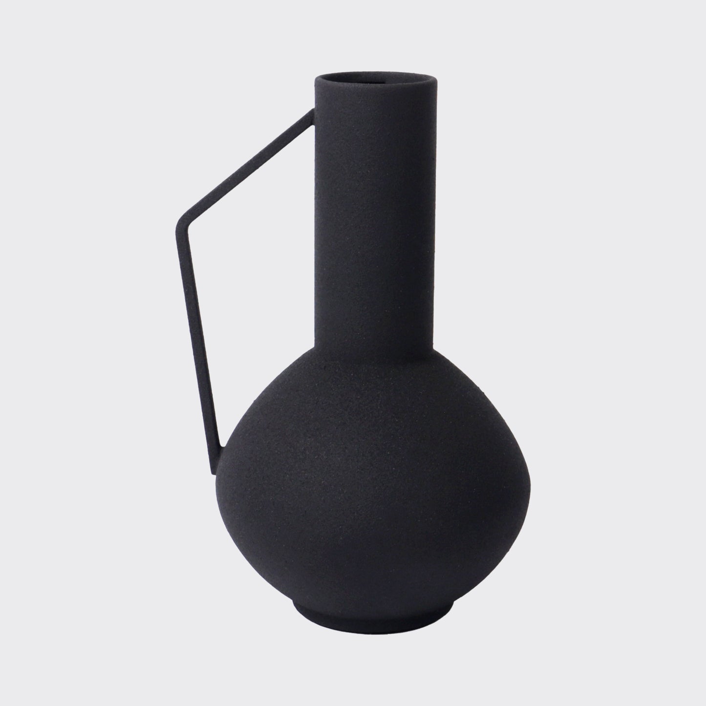 VASE OBJECT 23CM - BLACK
