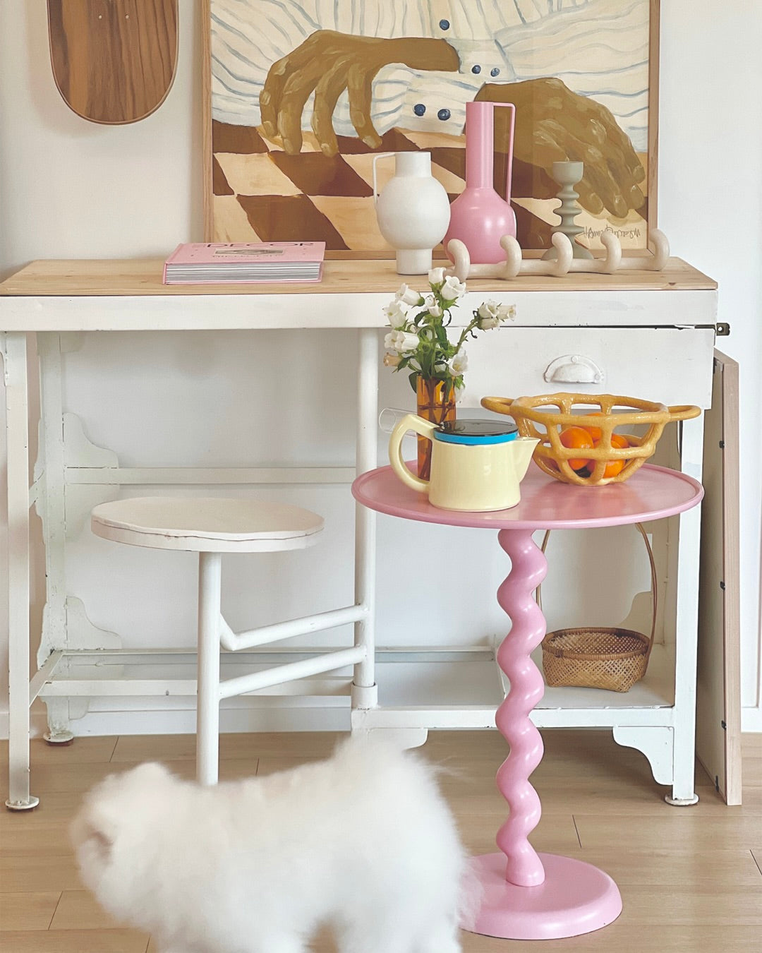 SIDE TABLE DRIZZLE - PINK