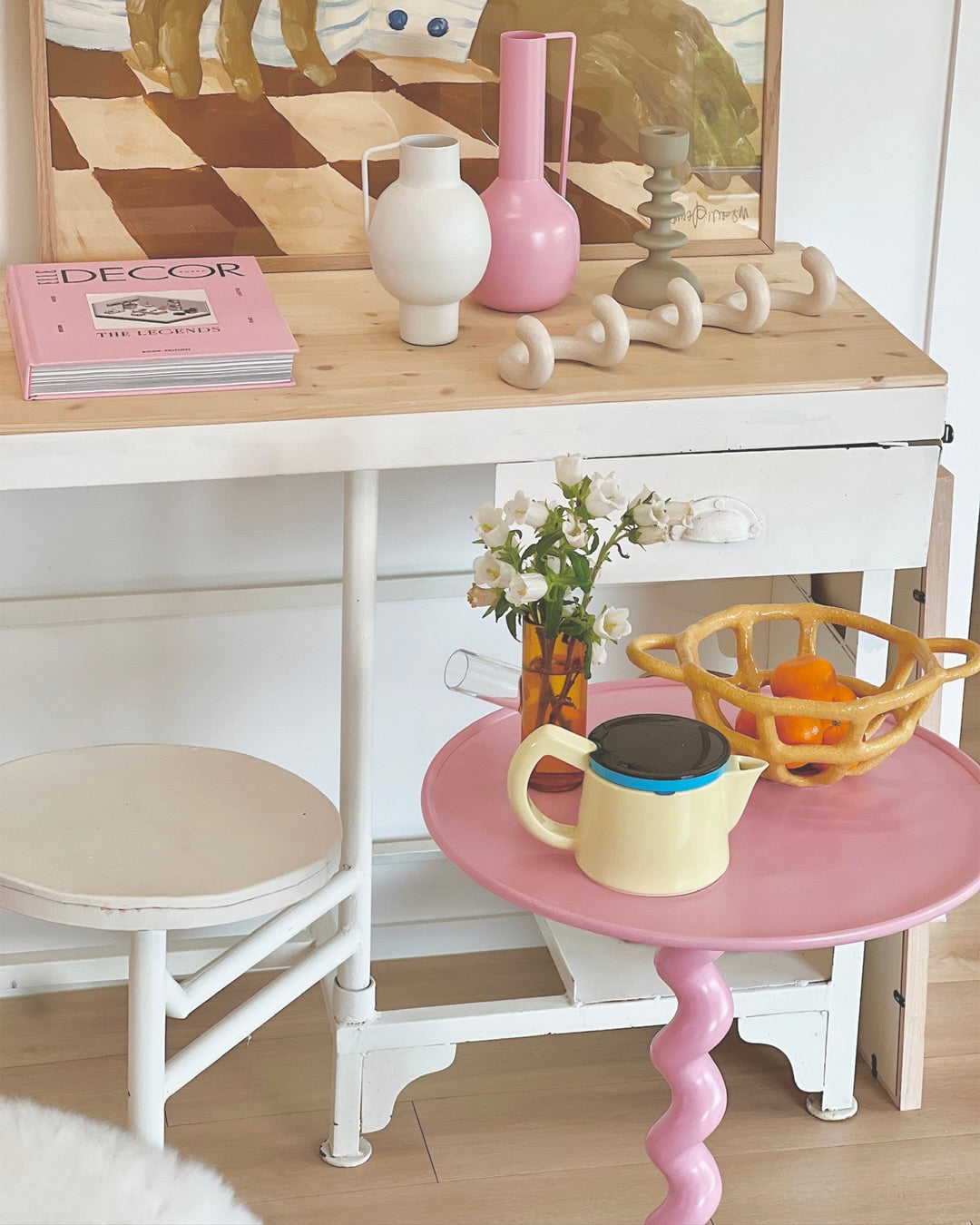 SIDE TABLE DRIZZLE - PINK