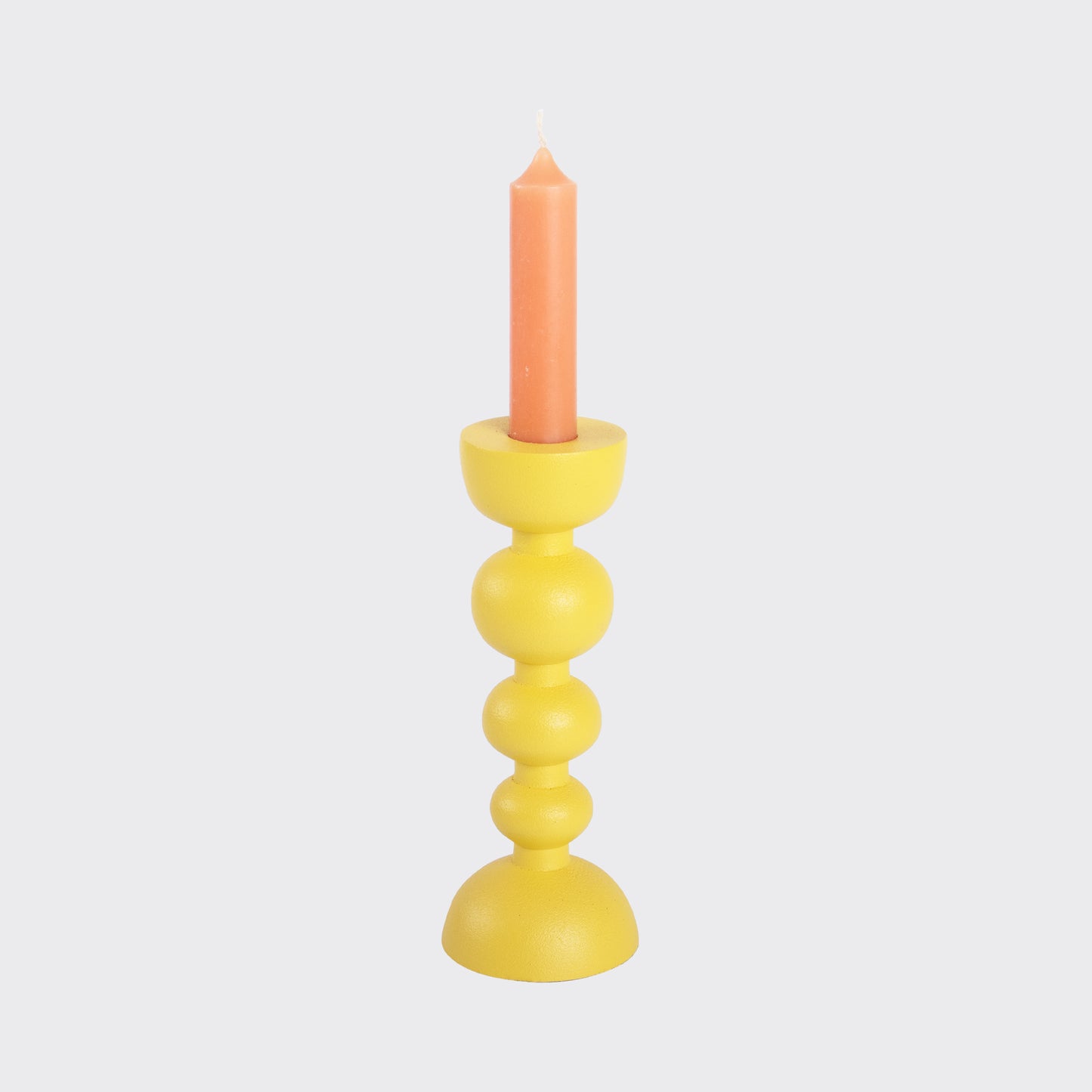 CANDLE HOLDER BUBBLY - YELLOW