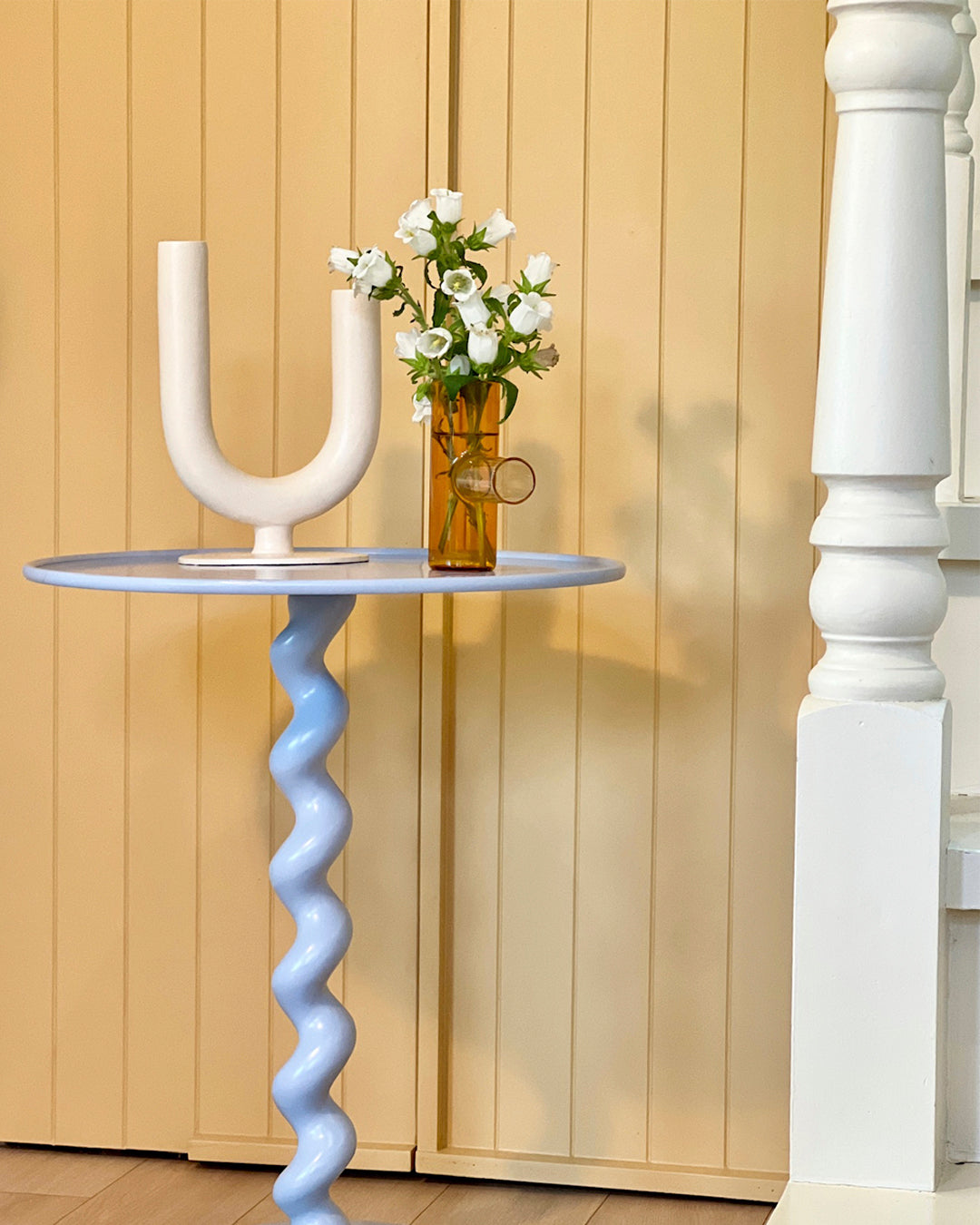 CANDLE HOLDER OBJECT - BEIGE