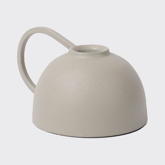 CANDLE HOLDER DOME - GRAY