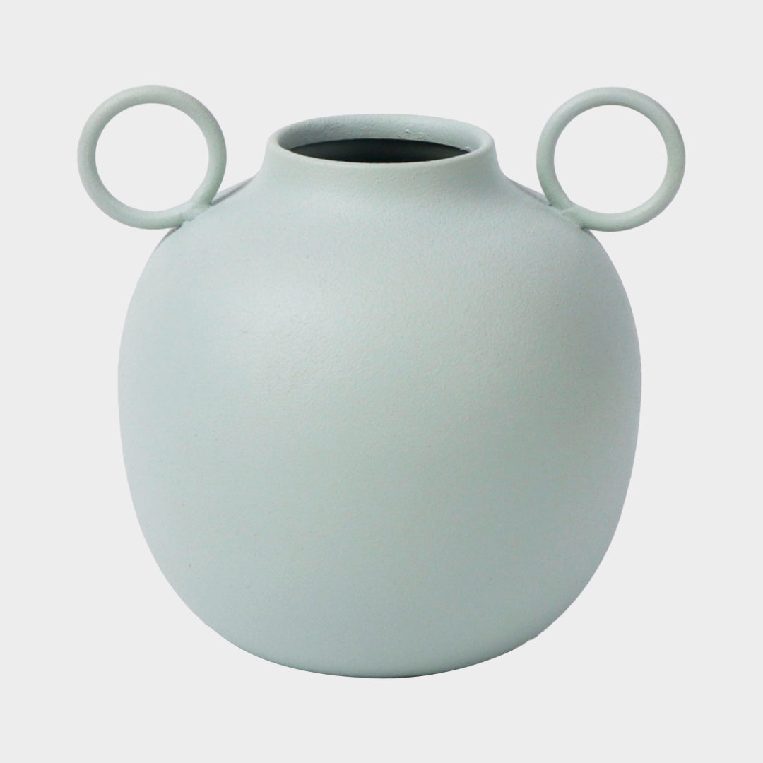 Vase Object 15cm - Cream Blue