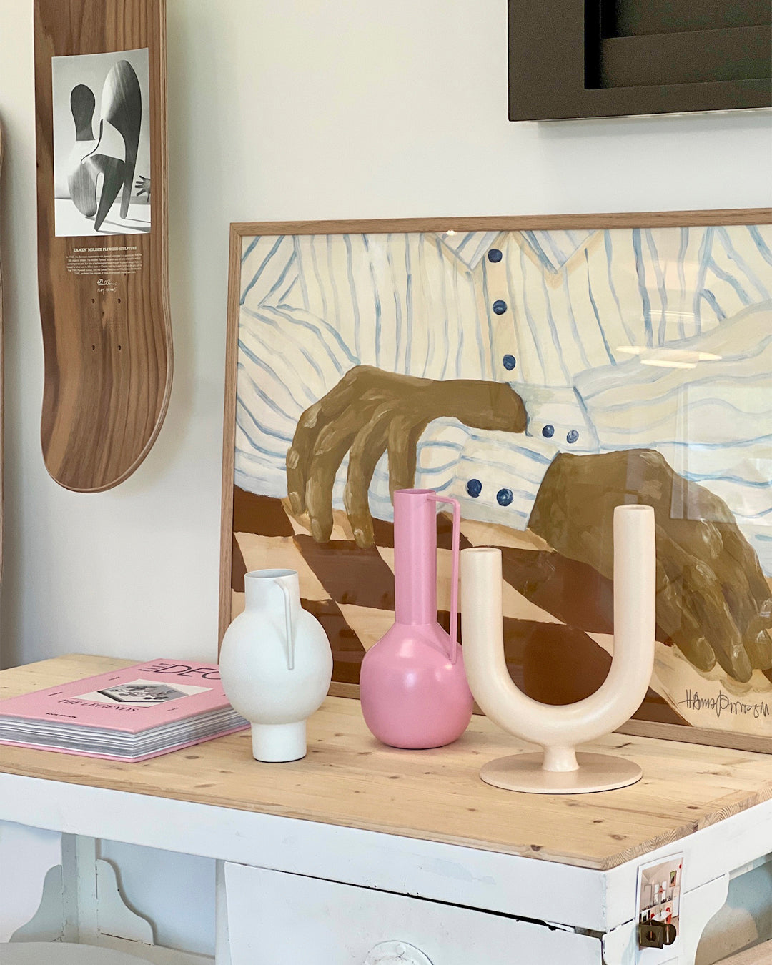VASE OBJECT 23CM - PINK