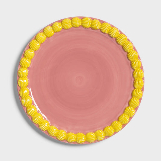 Dessert Plate Whip - Pink/Yellow