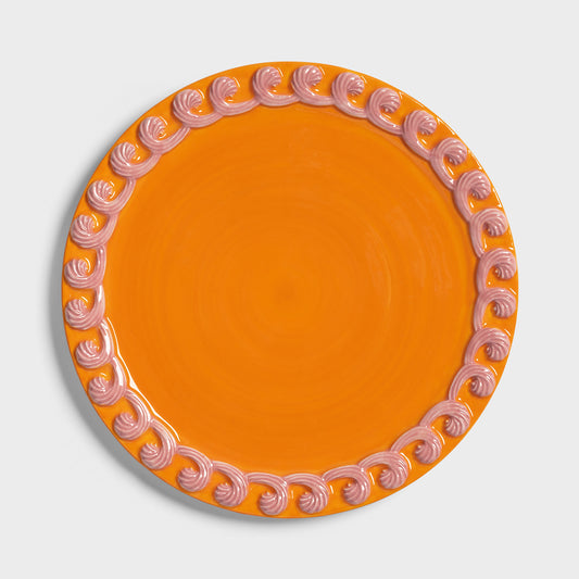 Dessert Plate Whip - Orange/Pink