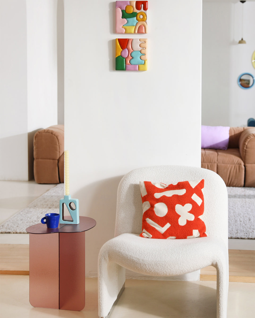 SIDE TABLE FLOW - PINK