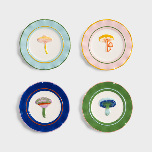 Plate Magic Mushroom - Set of 4