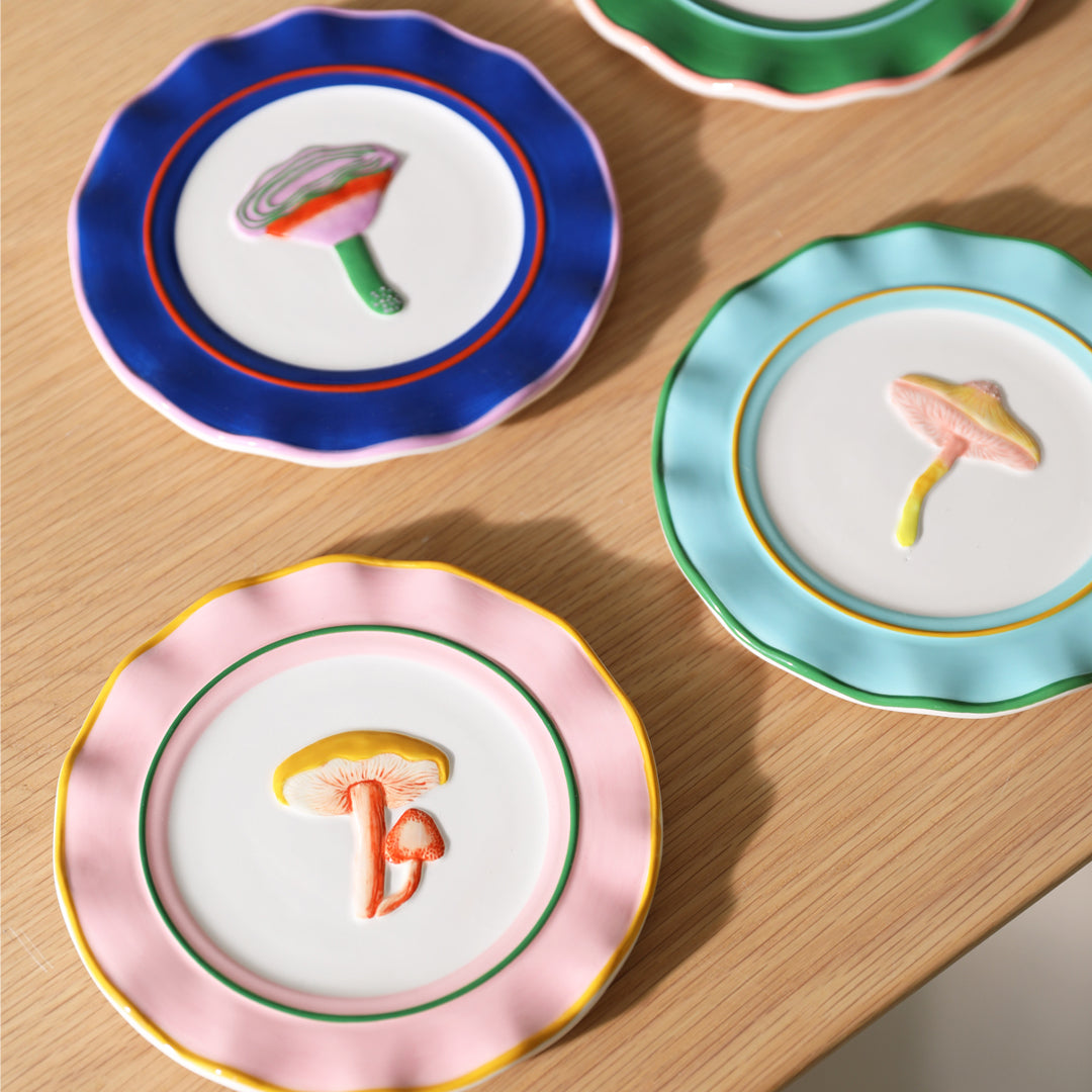 Plate Magic Mushroom - Set of 4