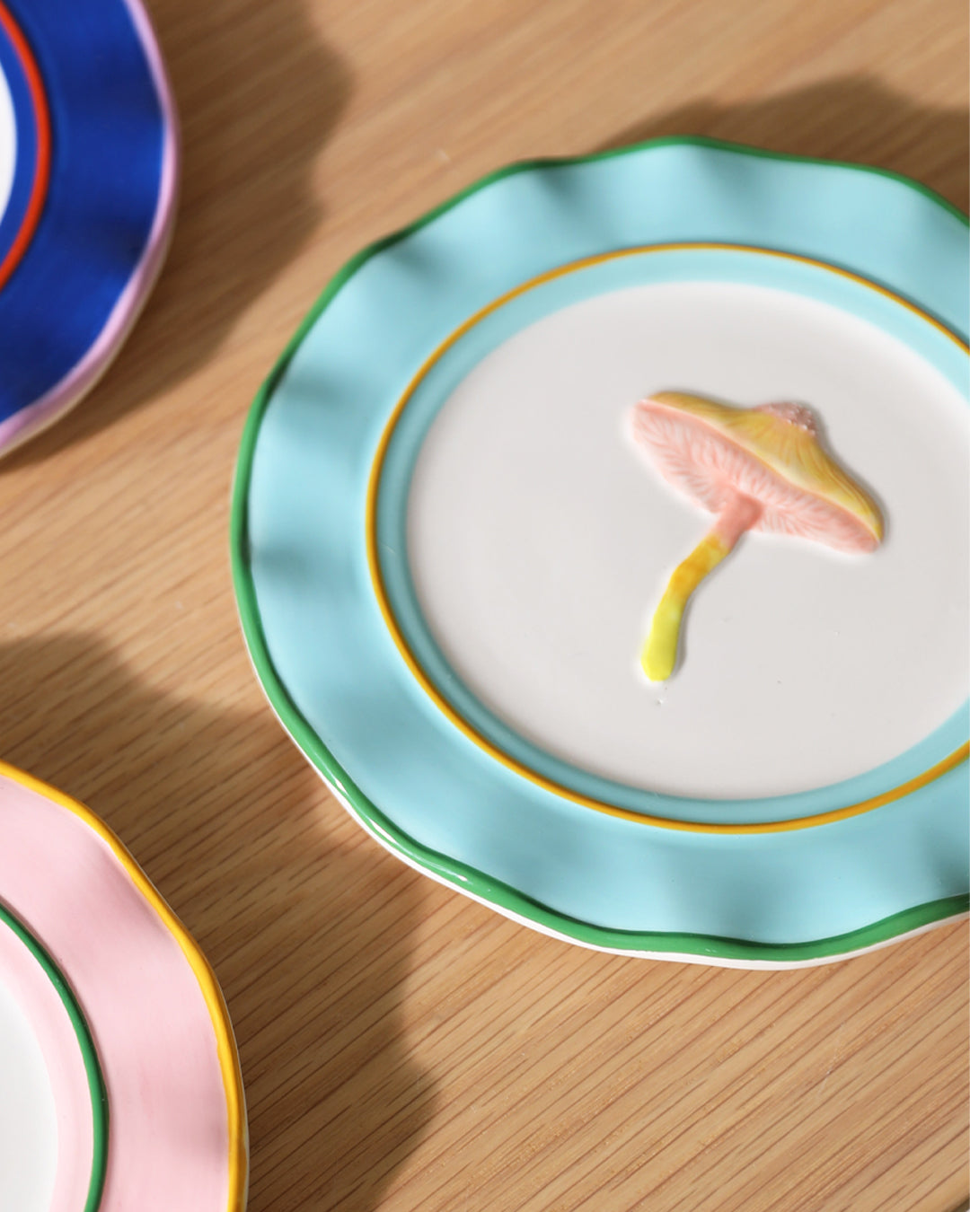 PLATE MAGIC MUSHROOM - PINK