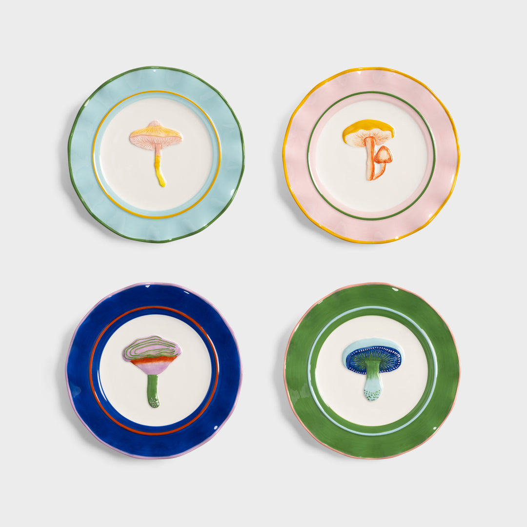 PLATE MAGIC MUSHROOM - GREEN