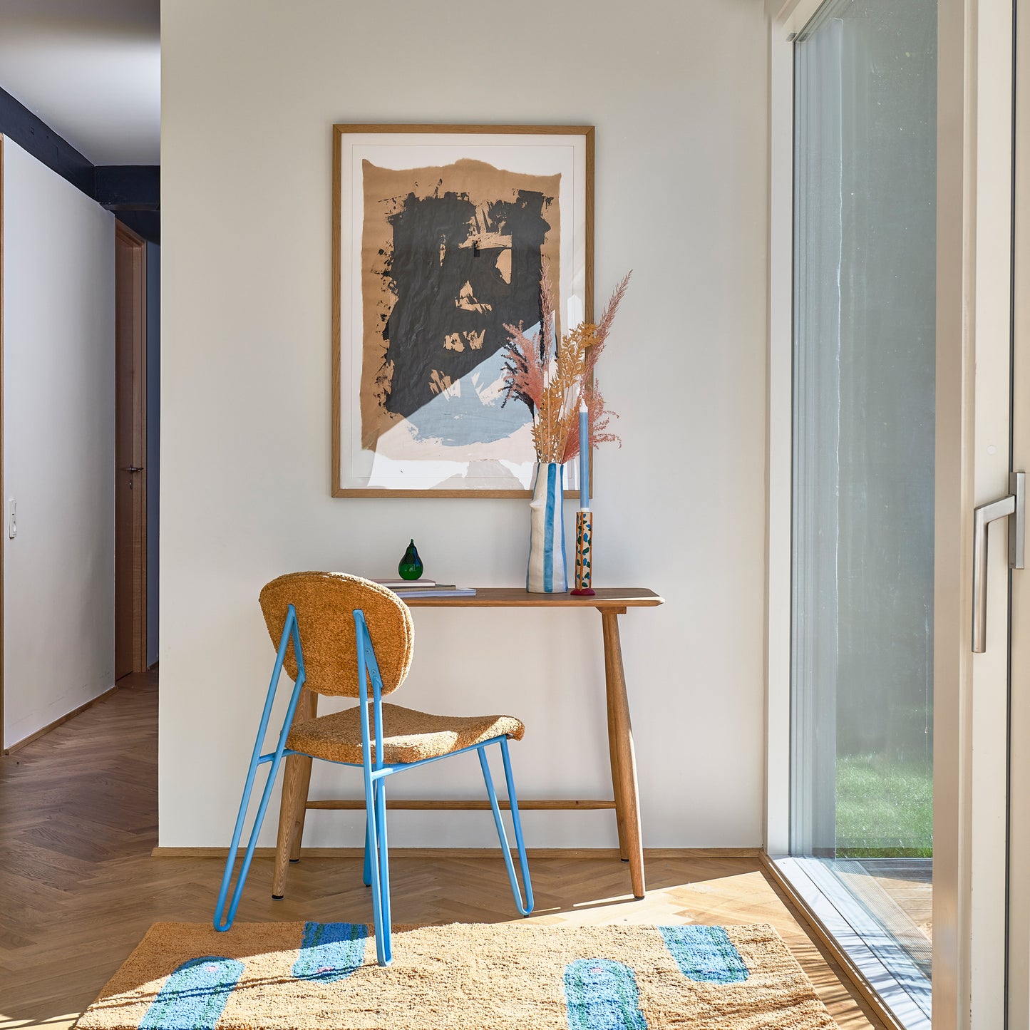 Rug Styles - 70 x 140 cm - Brown/Blue/Green/Rose