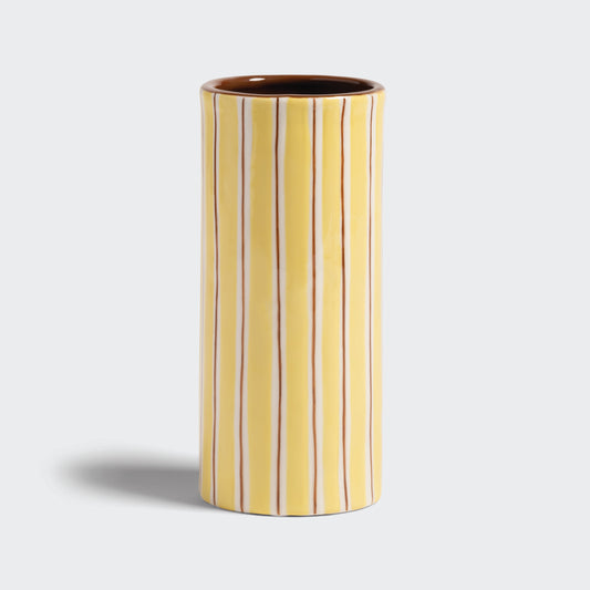 Porcelain Vase Ray - Yellow/Brown